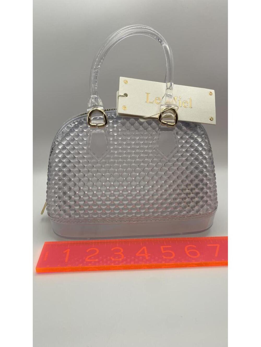 NWT Clear Dome Satchel Handbag with Gold-Tone Hardware